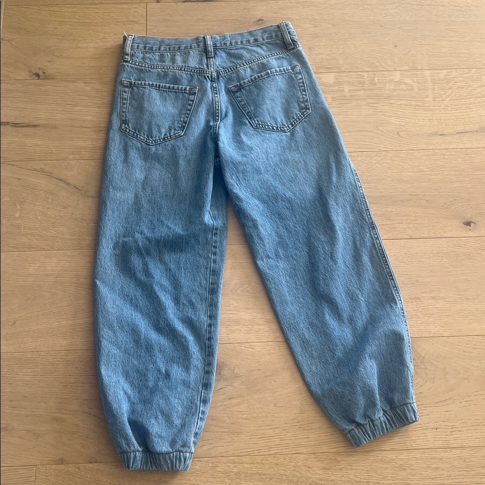 Frame Jeans The Lounge High Rise Cropped in Chill Relaxed Look Designer Jogger - Picture 7 of 9